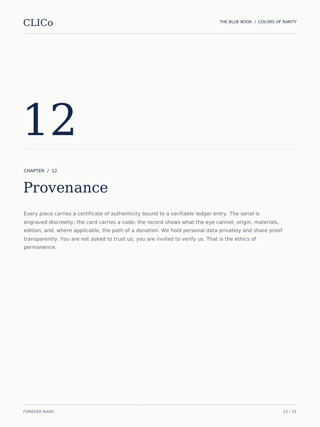 CLICO Blue Book page 12: Opal