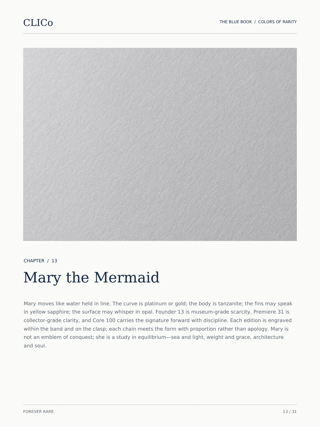 CLICO Blue Book page 13: Mary the Mermaid