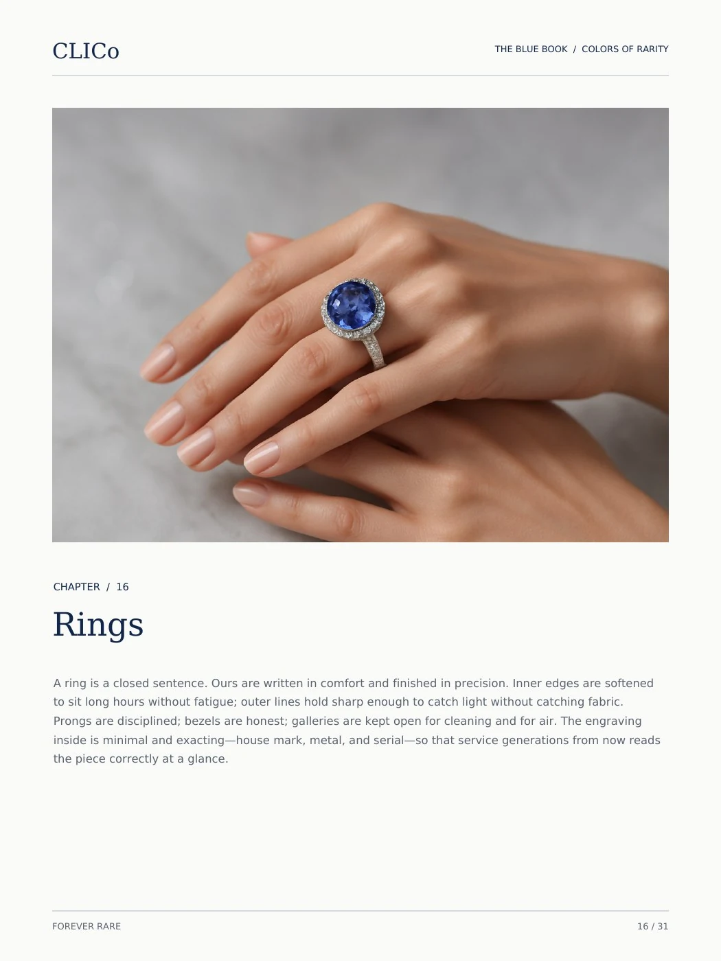 CLICO Blue Book page 16: Rings