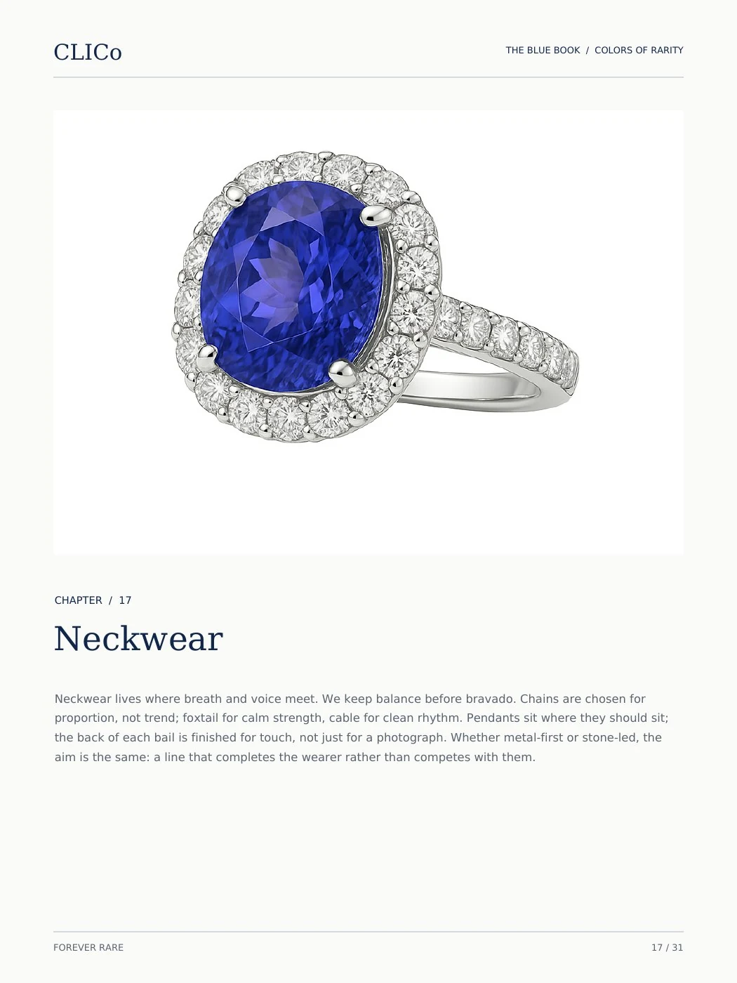 CLICO Blue Book page 17: Neckwear