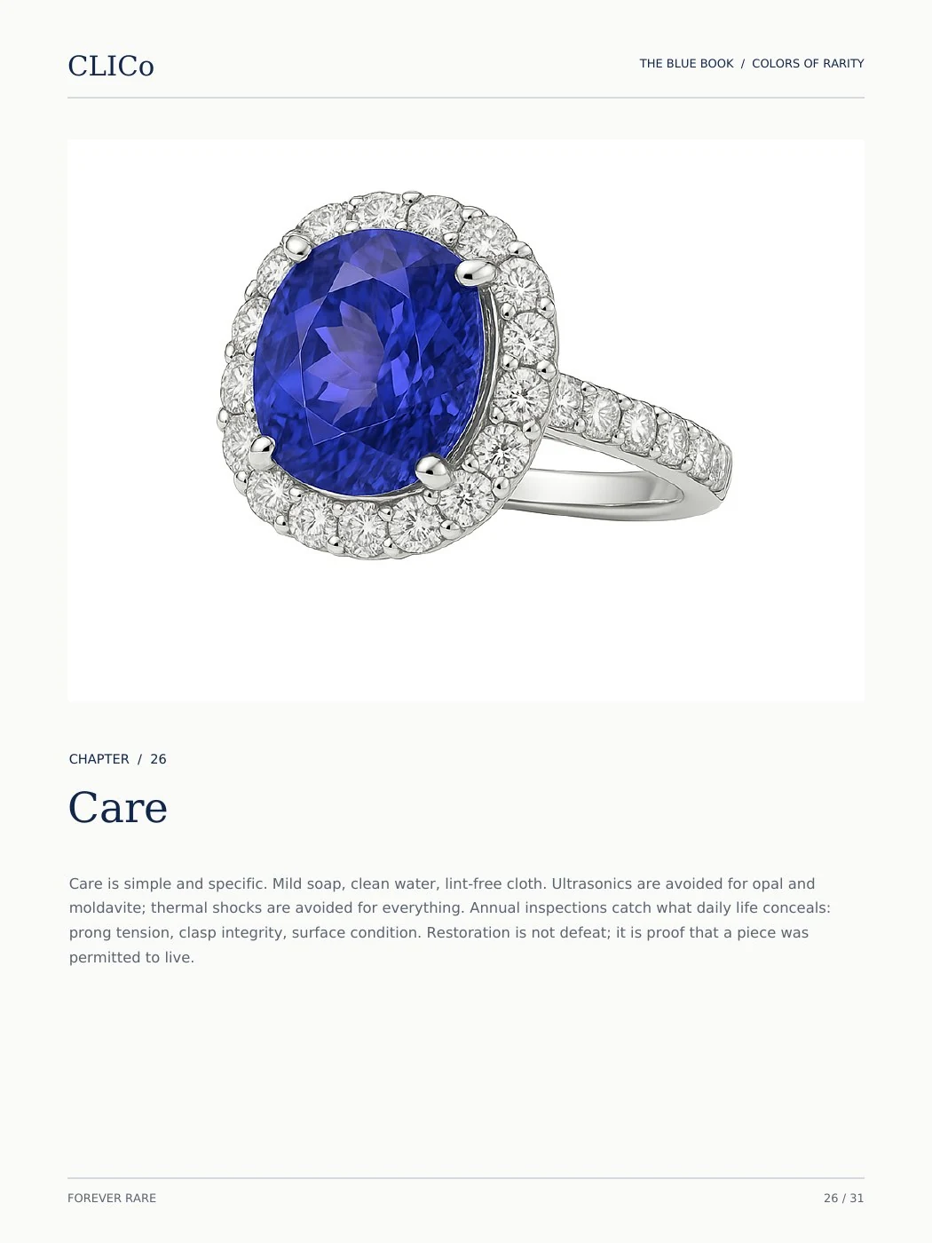 CLICO Blue Book page 26: Care